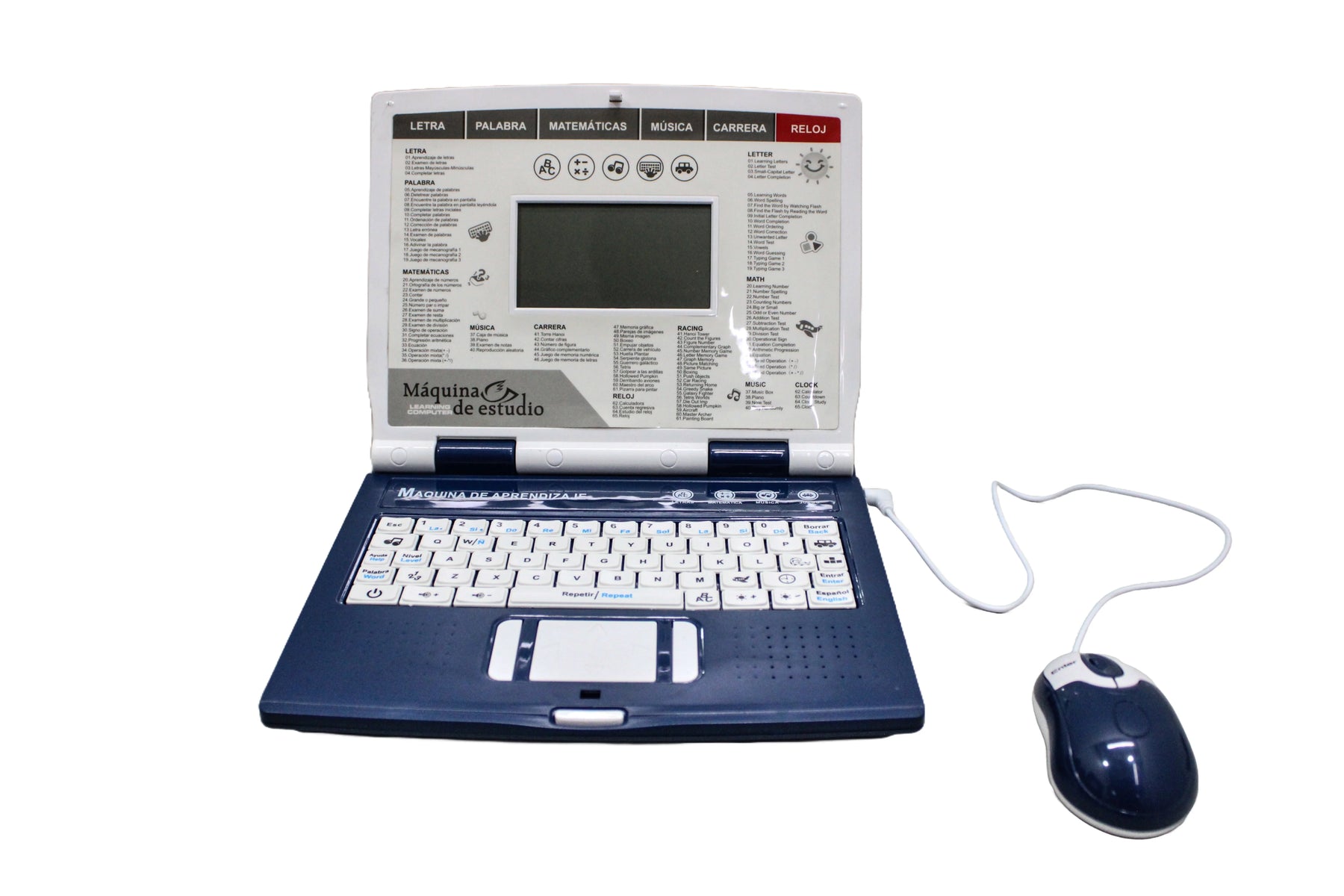 Computador Didactico Juguete Con 130 Funciones De Nino Azul