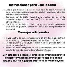 Patines Ajustables Para Niñas Con Kit De Protección 3 Llantas Y Línea