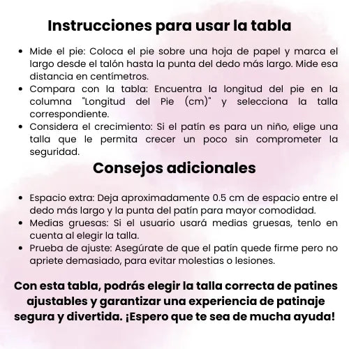 Patines Ajustables Para Niñas Con Kit De Protección 3 Llantas Y Línea