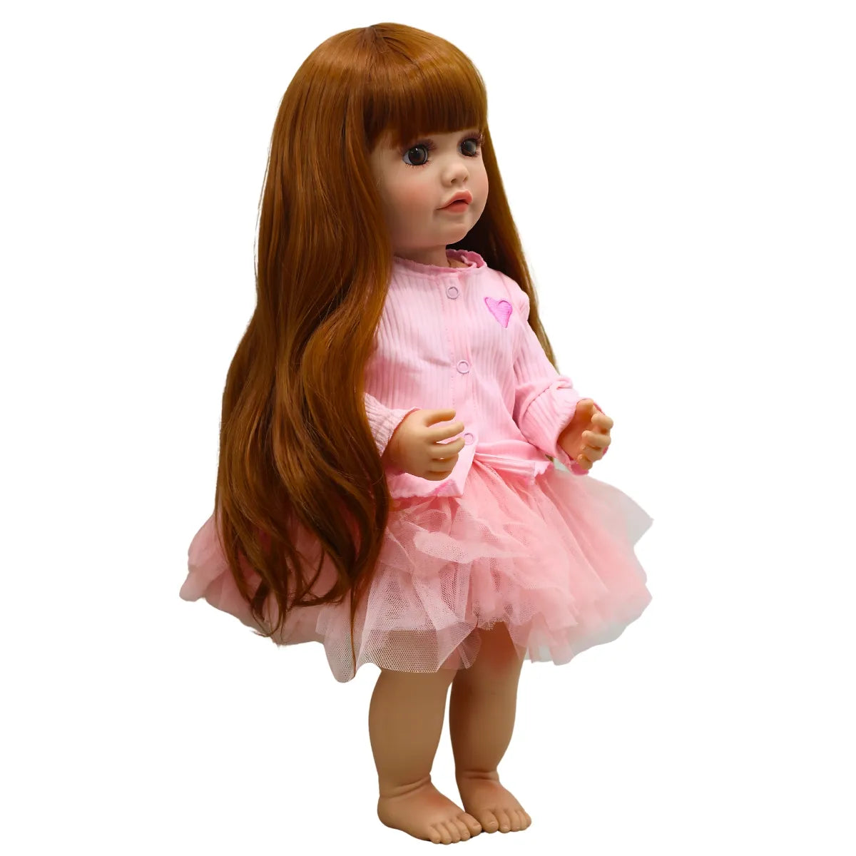 Muñeca Bebé Real Gestos Grande 55 cm Interactiva Habla, Canta, Mueve Cabeza, Boca y Manos