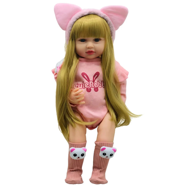 Muñeca Reborn Bebé Realista con Funciones Interactivas Habla, Llora y Ronca Mas Accesorios