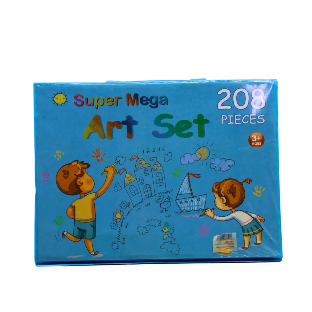 Set de Arte 208 Piezas Maletín Incluye Colores, Marcadores, Crayones y Acuarelas para Niños y Niñas