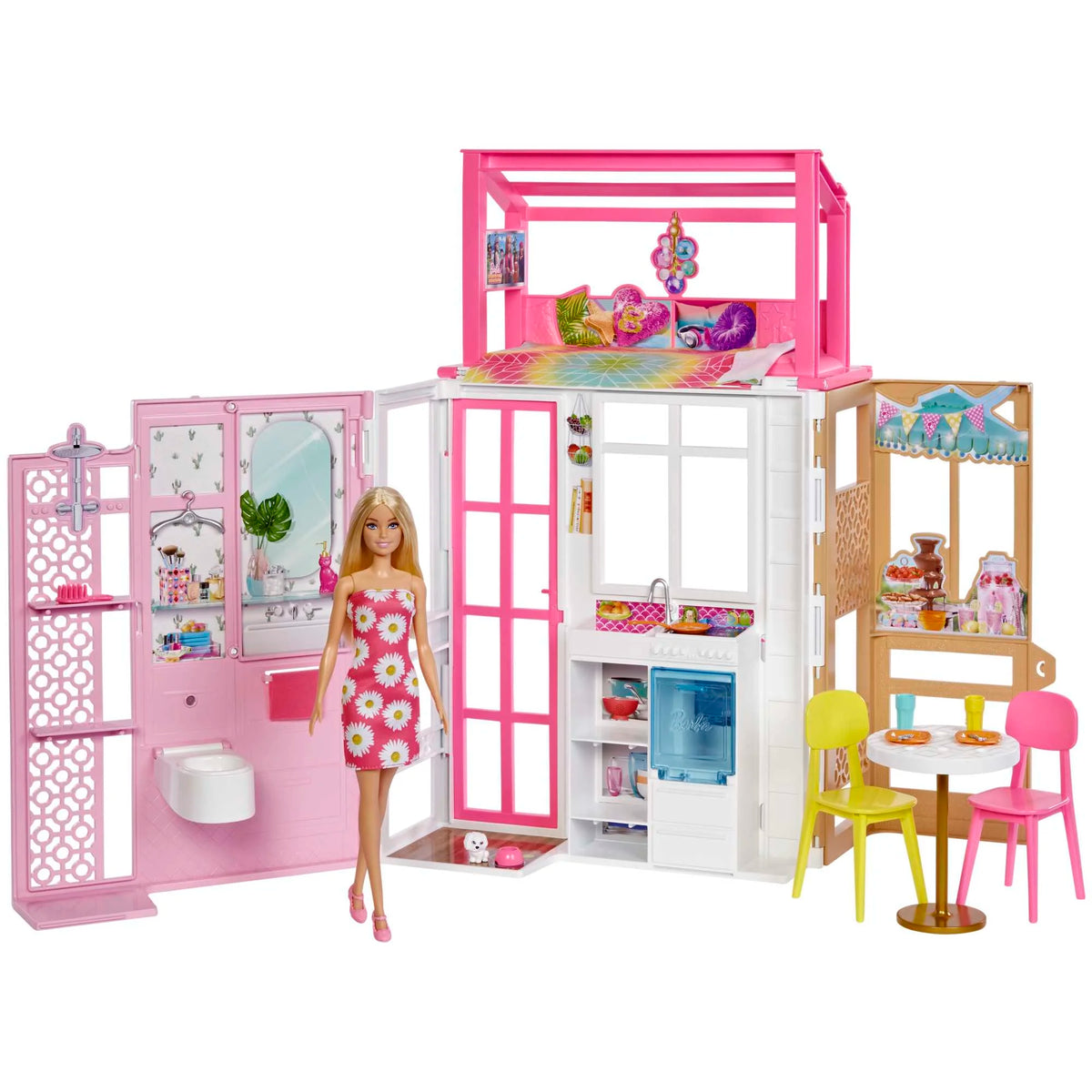 Barbie Casa Con Muñeca Hcd48