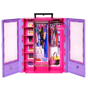 Muñeca Barbie Ultimate Closet Y Juego De Moda Portátil HJL66