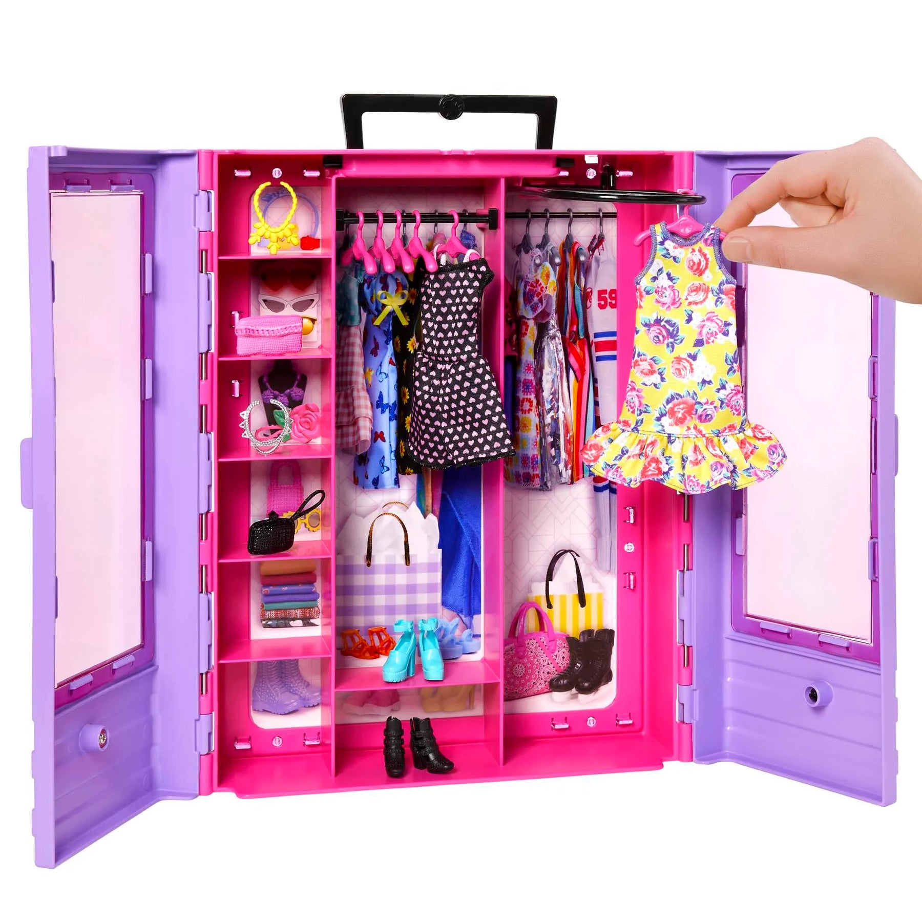 Muñeca Barbie Ultimate Closet Y Juego De Moda Portátil HJL66