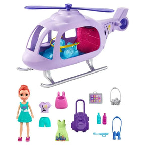 Polly Pocket Set de Juego Helicóptero de Vacaciones GLK59