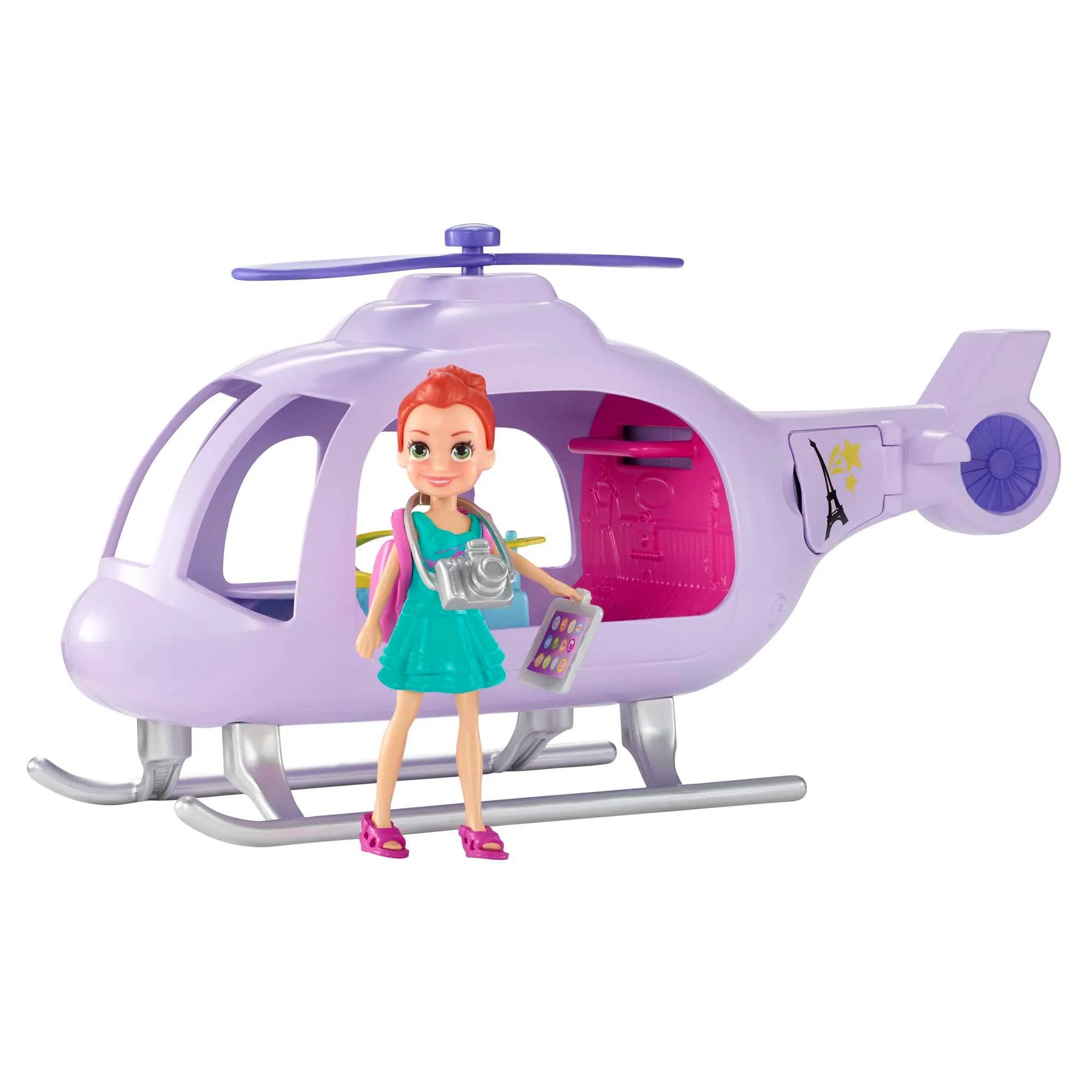 Polly Pocket Set de Juego Helicóptero de Vacaciones GLK59